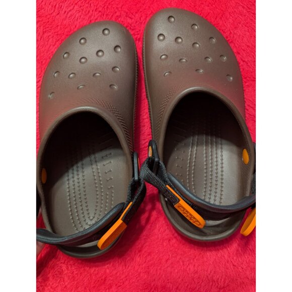 Crocs Classic Slip Resistant Work Clog Coffee Brown M6 W8 209952-21Q - Picture 4 of 8